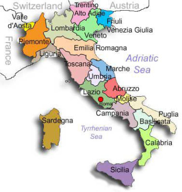 kaart-italie