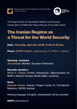 Poster_The Iranian Regime as a Threat for the World Security